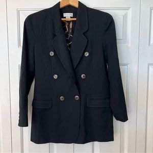Ann Taylor Vintage 100% Wool Double Breasted Blazer
